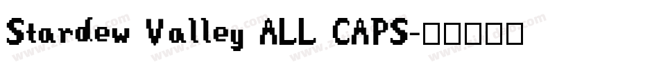 Stardew Valley ALL CAPS字体转换